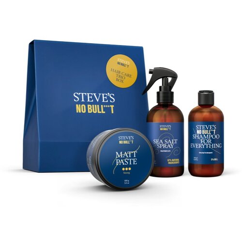 Steve's No Bull***t Hair Care Trio Box darilni set (za lase) za moške Cene