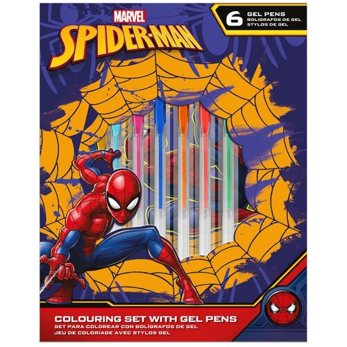 Marvel Set &amp;scaron;kolskog pribora Spider-Man - bilježnica i gel kemijske Slike