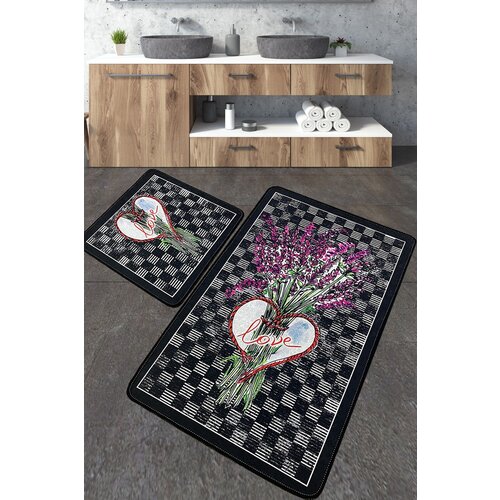  Levan Multicolor Bathmat Set (2 Pieces) Cene