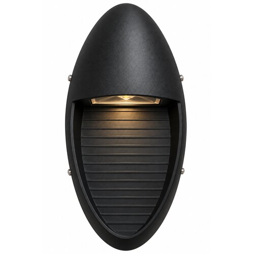  Zidna LED lampa ovalna, Crna Cene