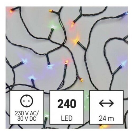 Emos lighting LED božična veriga 24 m, večbarvna D4AM05 Cene