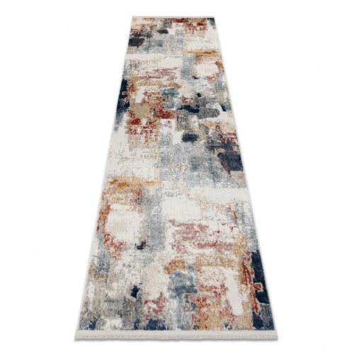 RugsX DISTIN 0144B bela / roza / prah moderna preproga, tekač - Abstrakcija, vintage, resice 80x250 cm, (5000168231) Cene