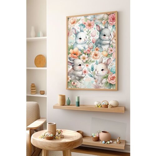 WALLXPERT Arteastermodel37-5070 Višenamenska Dekorativna Slika u Ram Cene