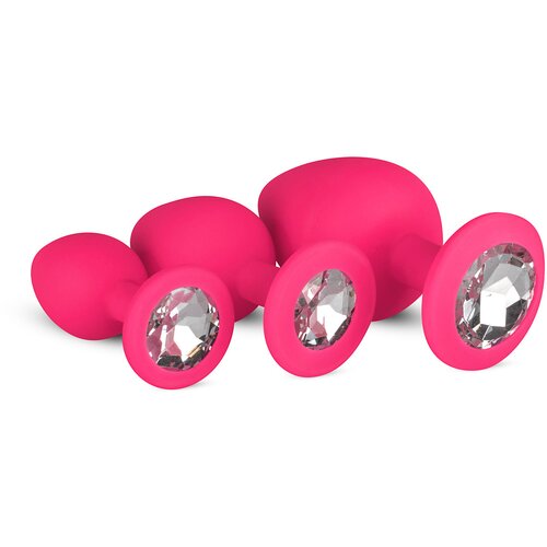 EasyToys - Anal Collection Komplet analnih čepov Easytoys Diamond, roza Cene