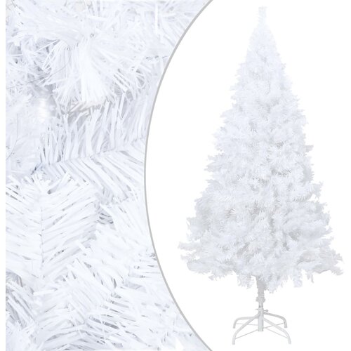 vidaXL Umjetno božićno drvce s gustim granama bijelo 210 cm PVC Cene