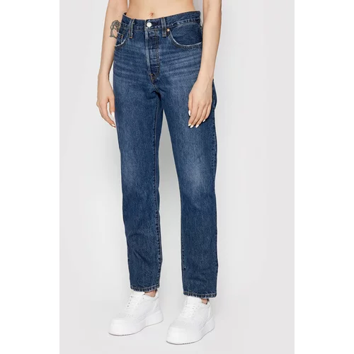 Levi's Jeans hlače 501® Crop 36200-0224 Modra Cropped Fit