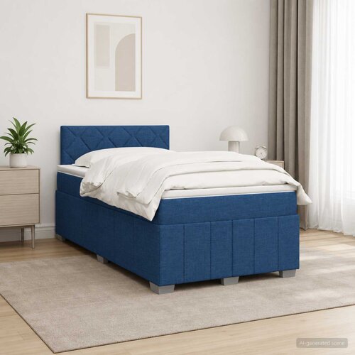  Boxspring krevet s madracem Plava 120 x 200 cm Tkanina Cene