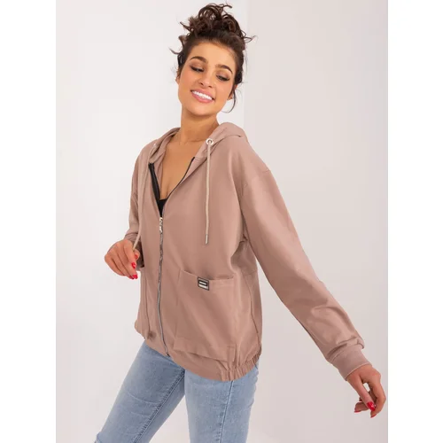 RELEVANCE Sweatshirt-RV-BL-9136.06-dark beige