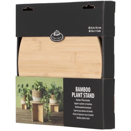 Esschert Design Stojalo za cvetlične lonce iz bambusa &amp;oslash; 25 cm (vi&amp;scaron;ina 19,5 cm) &amp;ndash; Slike