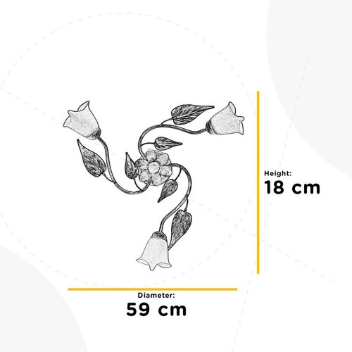 Lesnina XXXL STROPNA SVETILKA 60/60/25 cm Slike