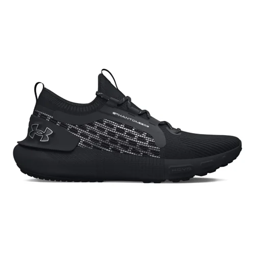 Under Armour UA HOVR Phantom 3 SE Reflect Shoes, Black/Metallic Silver - 46, (21582406)