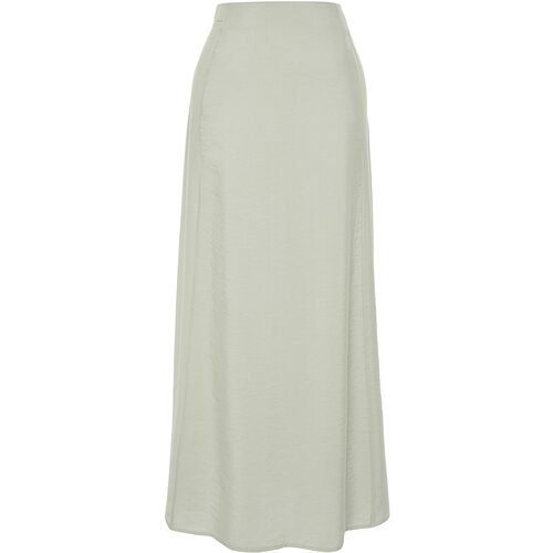 Trendyol Maxi Length Woven Skirt with Mint Modal Content Slike