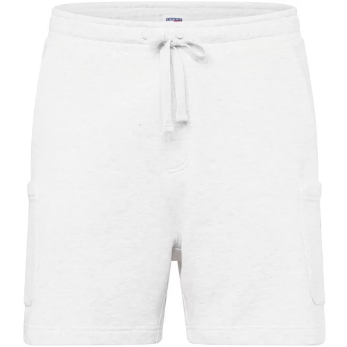 Tommy Jeans Kargo hlače 'SCANTON' mornarska / svetlo siva / rdeča / bela