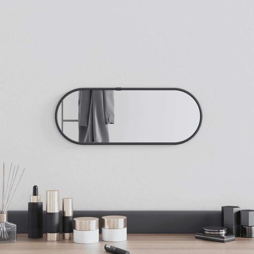  Zidno ogledalo crna 40x15 cm ovalno Slike