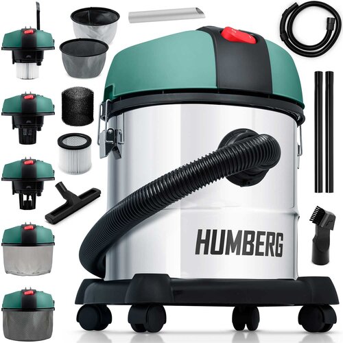 Humberg Powerful 20L 1200W Industrial Vacuum Cleaner HM-400 for Wet and Dry Use, (21740395) Slike