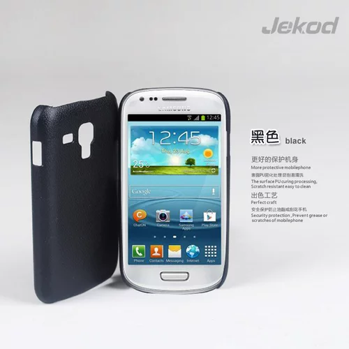  Zaščitni etui Jekod Leather Shield Case za Samsung Galaxy S III mini i8190 - črni