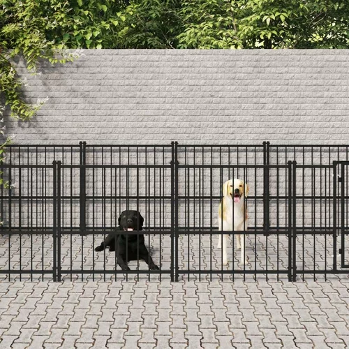  vanjski kavez za pse čelični 13 14 m²