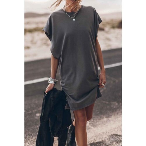 Fenzy Mini Haljina Sa Širokim Rukavima, Siva Cijene