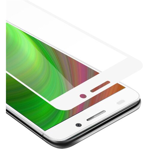 Cadorabo Honor 6A - Za&scaron;čitna folija za transparentna z belo - Za&scaron;čitno steklo s kaljenim zaslonom s trdoto 9H in 3D dotikom, (20604567) Cene