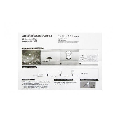 Bb Link led svetiljka SC-F103C 0 6W 12V IP65 rgb Cene