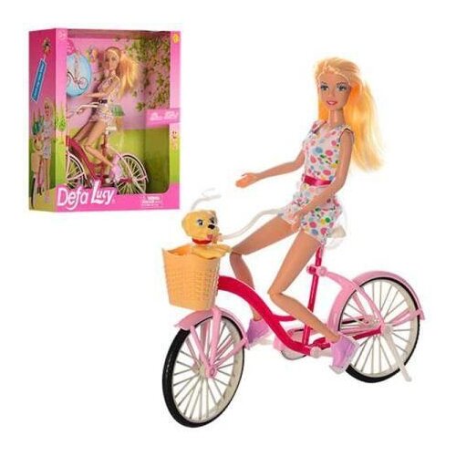Defa Lucy lutka na biciklu s ljubimcem 8276 Slike