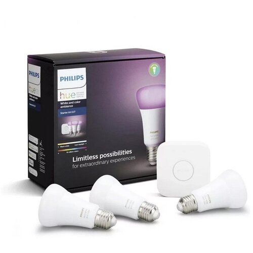 Philips HUE LED SIJALICE 3xE27 RGB+WHITE STARTER SET Cene