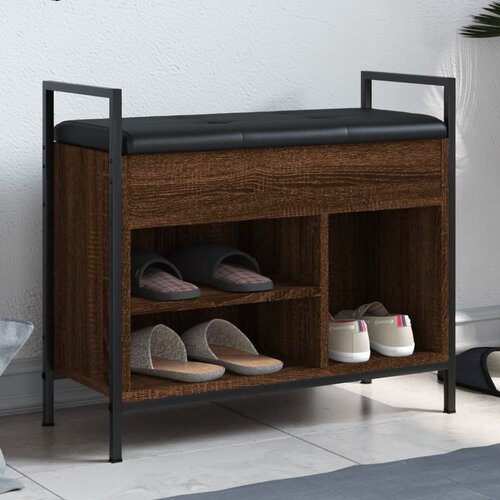 VidaXL Klupa za cipele boja hrasta 65 5x32x57 5 cm drvena Slike