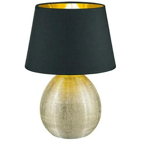 Luxor okrugla stolna svjetiljka (60 W, Ø x V: 240 mm x 35 cm, Zlatne boje, Crne boje, Zlatne boje, E27)