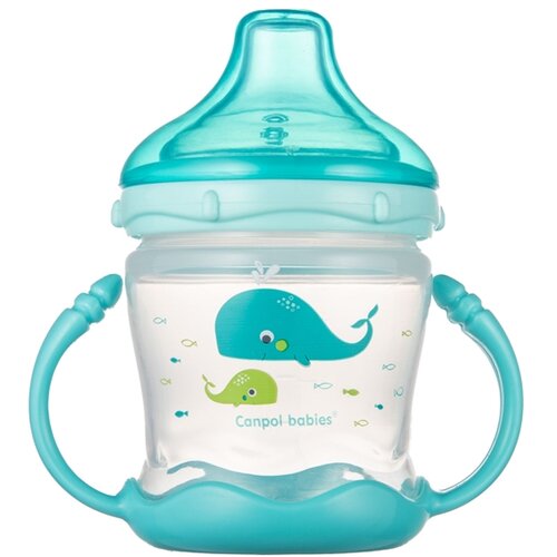 Canpol BABIES SOLJA LOVE&SEA 180ml SA SILIKONSKIM KLJUNOM (57/300) - BLUE Cene