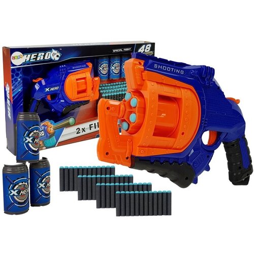 Pištolj za igru s rotirajućim spremnikom - 48 pjenastih metaka Cijene