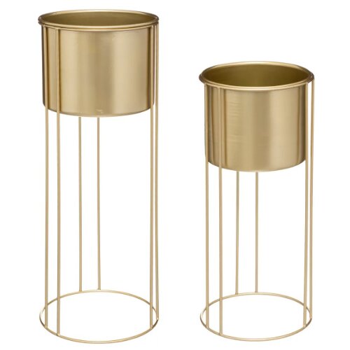 Atmosphera Set saksija metal zlatne max h58 (185441) Cene