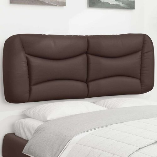 Vzglavna stranica rjava 140 cm umetno usnje, (21295658) Slike
