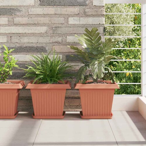  Saksije za biljke 24 pcs Crvena cigla 28,5 x 28,5 x 22 cm Cene