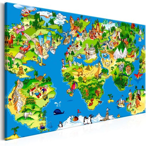  Slika - Children's Map (1 Part) Wide 120x80 Cijene
