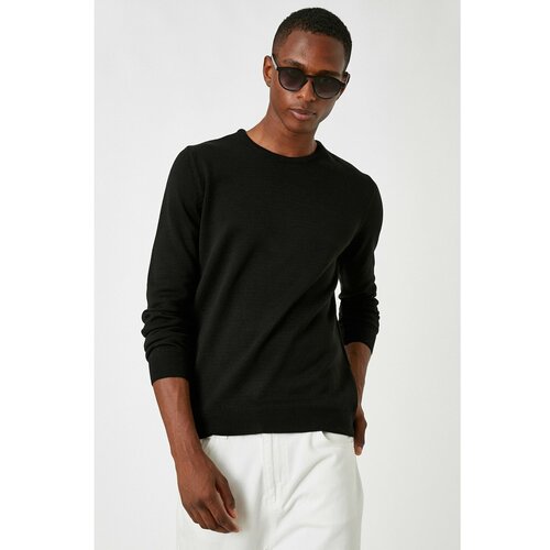 Koton Men's Black Basic Pullover Slike