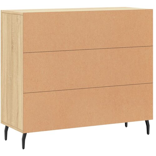  Komoda boja hrasta sonome 90x34x80 cm od konstruiranog drva Slike