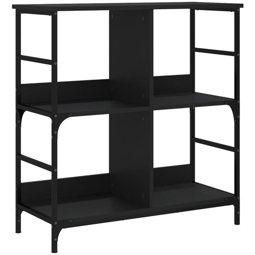 Maison Chic Knjižna omara - Knjižna polica - Knjižni regal črna 78,5x33x82 cm inženirski les, (21723341) Slike