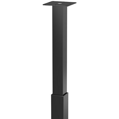 WALTECO Teleskopska pohištvena noga (Š x Do: 6 x 6 cm, Nastavitev višine: 70 cm - 110 cm, Nosilnost izdelka: 80 kg, Jeklo, Črna, Oglate oblike) Cene
