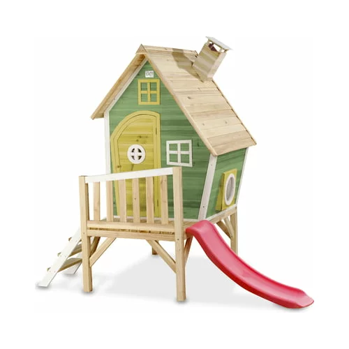 EXIT Toys Drvena kućica za igranje Fantasia 300 - Zelena