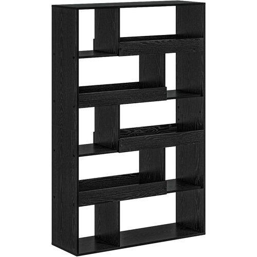 VidaXL Polica za knjige 100 x 33 x 156 5 cm Konstruirano drvo - Crni hrast 156 5 cm Slike