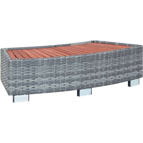  Stepenica za vruću kupku od poliratana siva 92 x 45 x 25 cm Cijene
