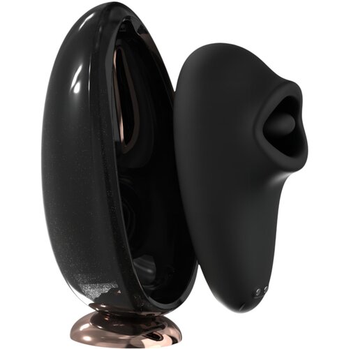 Sex HD Mirror - zagrijavajući licki vibrator (crni) Slike