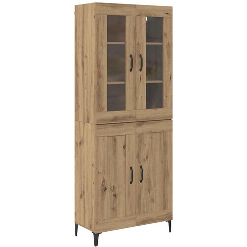 vidaXL Visok predalnik Umetni hrast 69,5 x 34 x 180 cm Konstruiran les, (5000108476) Cene