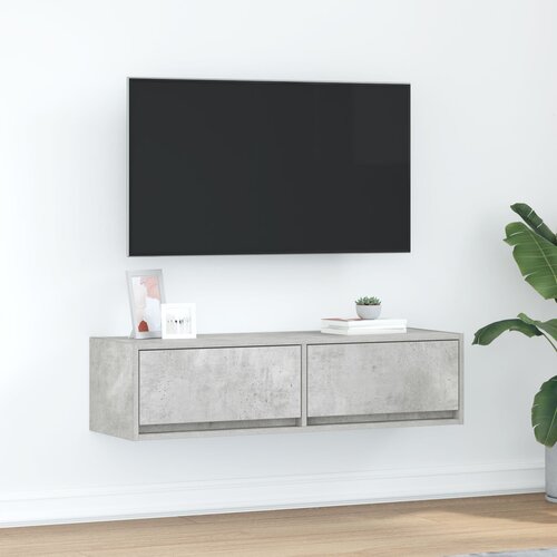 vidaXL TV kabinet Betonska siva Konstruirano drvo 100 x 31 x 25.5 cm Cijene