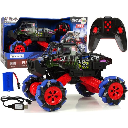 Buggy na daljinsko upravljanje 1:16 2.4G Driift Car - crno/crveni Cijene
