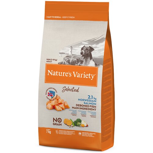 Nature’s Variety Selected Mini Adult norve&scaron;ki losos - Varčno pakiranje: 2 x 7 kg Cijene