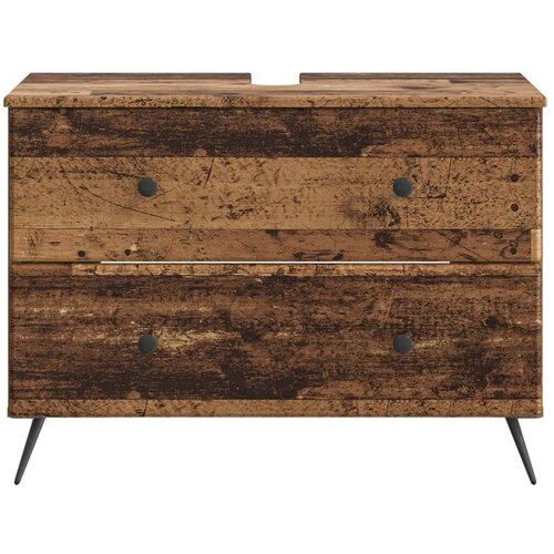  Kupaonski ormarić za sudoper BREDA Staro drvo 82 x 41 x 59 cm - Staro drvo Slike
