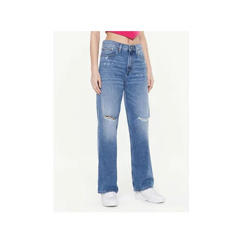Tommy Jeans Jeans hlače Betsy DW0DW14798 Modra Wide Leg