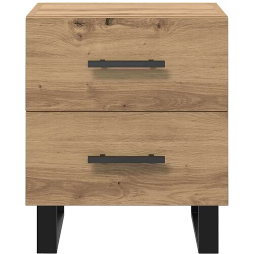 VidaXL Noćni ormar hrast artisan 40 x 35 x 47.5 cm Konstruirano drvo Slike