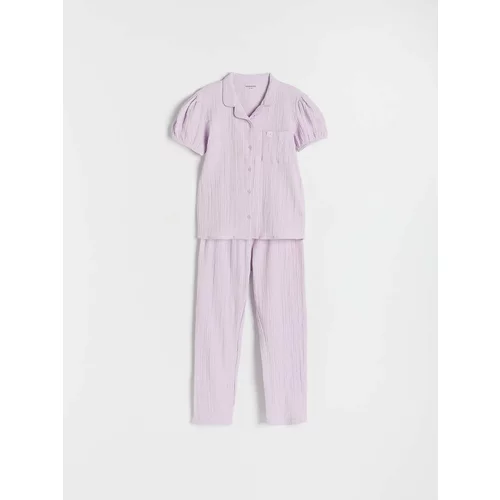 Reserved dvodelni komplet pižame - vijolična